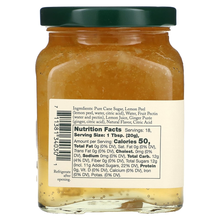 Stonewall Kitchen, лимонный и имбирный мармелад, 361 г (12,75 унции)