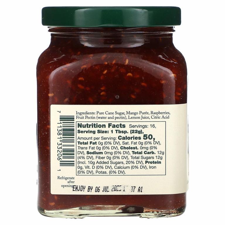 Stonewall Kitchen, малиновый джем и манго, 347 г (12,25 унции)