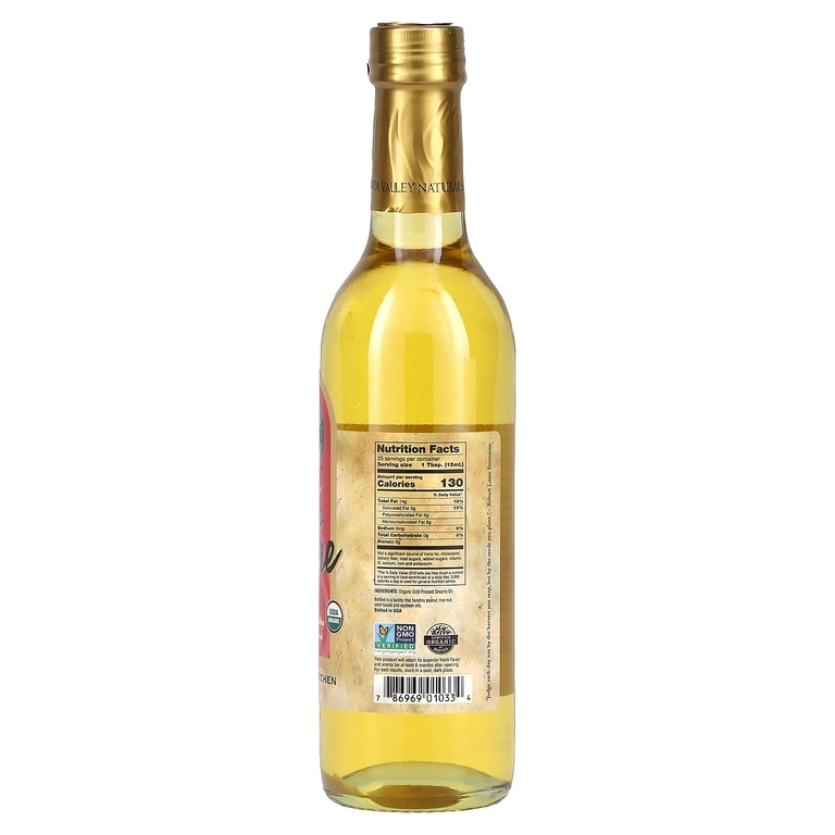 Napa Valley Naturals, органическое кунжутное масло, 375 мл (12,7 унции)
