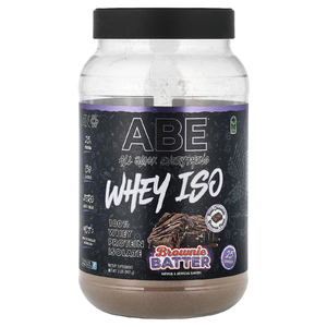 ABE, Whey ISO, сывороточный шоколад, тесто для брауни, 907 г (2 фунта)