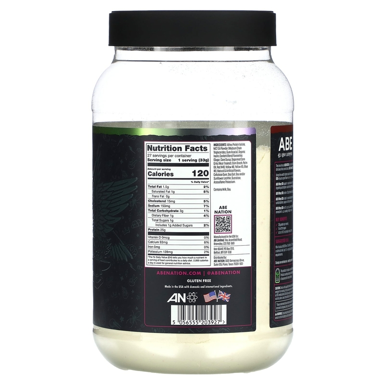 ABE, Whey ISO, сывороточный протеин, петлевые фрукты, 907 г (2 фунта)