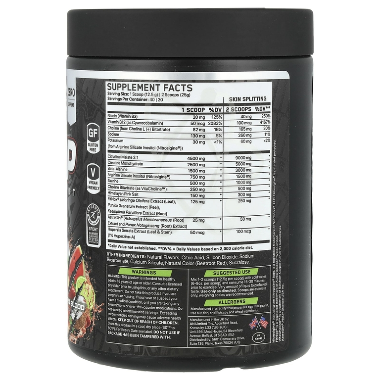 ABE, Non-Stim Pump Pre Workout, Tiger's Blood, 500 г (17,63 унции)