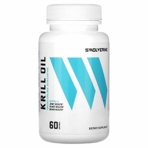 Swolverine, масло криля, 60 капсул