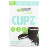 No Sugar Company, Cupz, темный шоколад с мятой, 12 чашек, 17 г (0,6 унции)