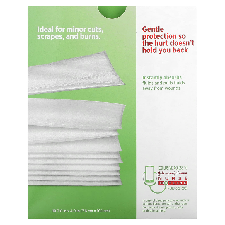 Band Aid, антипригарные прокладки, большие, 10 штук (Товар снят с продажи) 