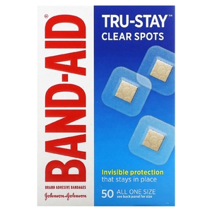 Band Aid, лейкопластыри, Tru-Stay, для очищения пятен, 50 шт. (Товар снят с продажи) 