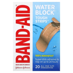 Band Aid, лейкопластыри, увлажняющие полоски, 20 шт. (Товар снят с продажи) 