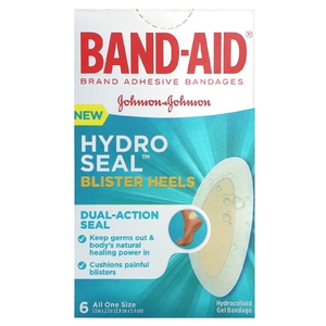 Band Aid, лейкопластыри, Hydro Seal, блистеры для пяток, 6 шт. (Товар снят с продажи) 