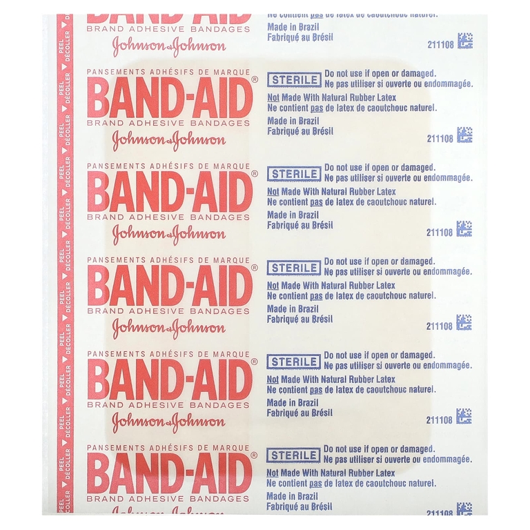 Band Aid, лейкопластыри, Water Block Flex, большой лейкопластырь, 6 шт. (Товар снят с продажи) 