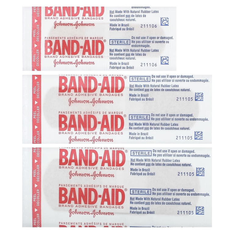 Band Aid, Лейкопластыри, Ourtone, гибкая ткань, разные размеры, BR45, 30 бинтов (Товар снят с продажи) 