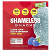 Shameless Snacks, Gummy Candy, кислая голубая малина, 6 пакетиков по 50 г (1,8 унции)