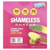 Shameless Snacks, Жевательные конфеты Super Wild Worms®, зеленое яблоко и клубника, 6 пакетиков по 50 г (1,8 унции)