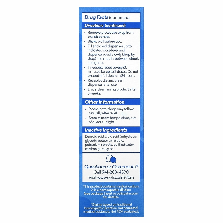 Colic Calm, Colic, средство от газообразования и изжоги, 59 мл (2 жидк. унции) (Товар снят с продажи) 