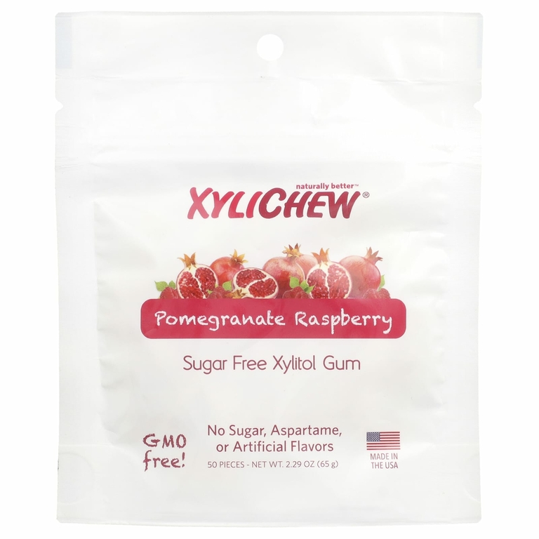 XyliDENT, Xylichew, гранат и малина, 50 шт., 65 г (2,29 унции)