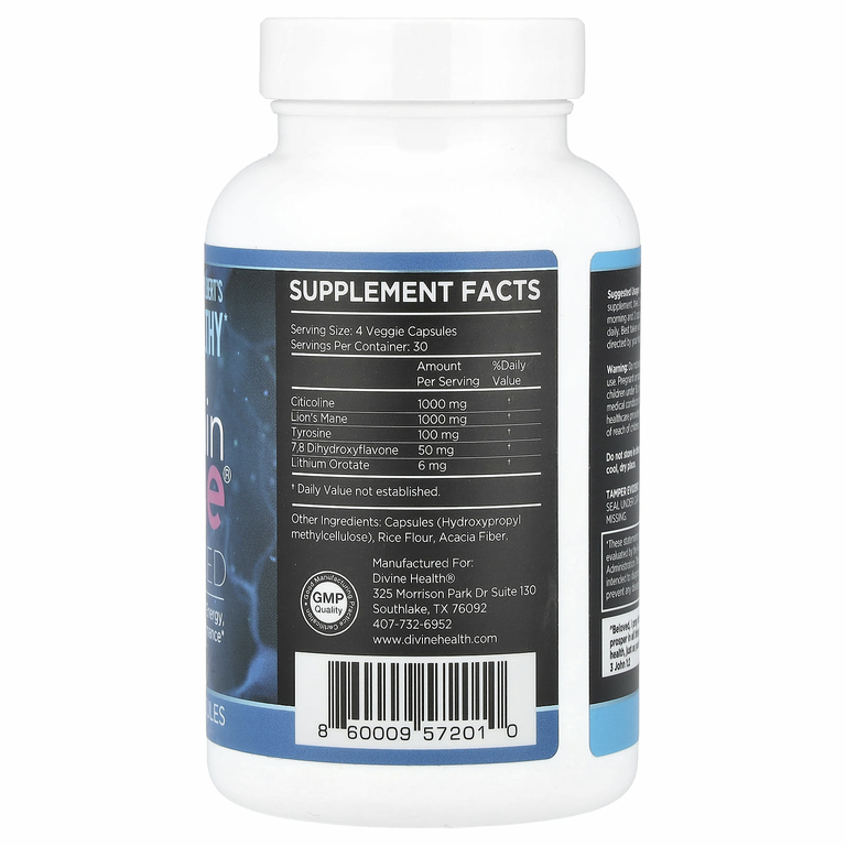 Divine Health, Brain Zone® Advanced, 120 капсул