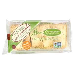 La Panzanella, Artisan крекеры Multi Croccantini®, со вкусом обжаренного чеснока, 170 г (6 унций)
