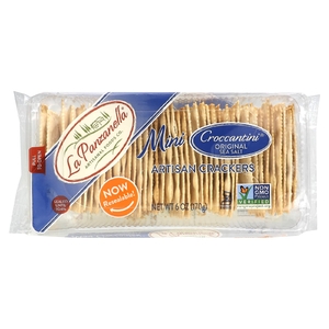 La Panzanella, Artisan Crackers, мини-крекеры Croccantini®, оригинальная морская соль, 170 г (6 унций)