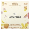 Waterdrop, Microdrink, витамины для восполнения потери жидкости, персик и имбирь, 12 кубиков, 25,2 г (0,89 унции)