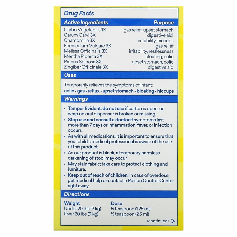 Colic Calm, Colic, средство от газообразования и рефлюкса, для младенцев, 50 мл (1,7 жидк. унции)