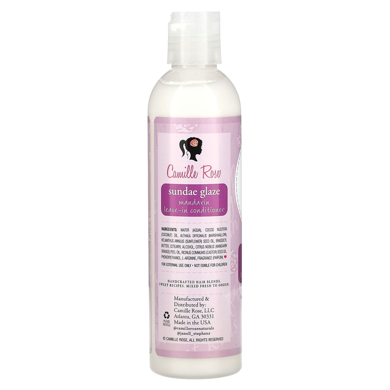 Camille Rose, Kids, Mandarin Leave-in Conditioner, Sundae Glaze , 8 oz (240 ml)