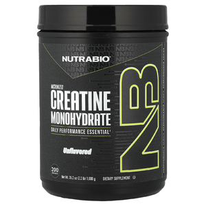 NutraBio, Микронизированный моногидрат креатина, без добавок, 2,2 фунта (1000 г)
