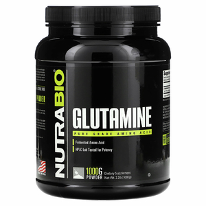 NutraBio, глутамин, чистая аминокислота, 1000 г (2,2 фунта)