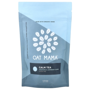 Oat Mama, Calm Tea, чай с ромашкой и лавандой, без кофеина, 14 чайных пакетиков, 32 г (Товар снят с продажи) 