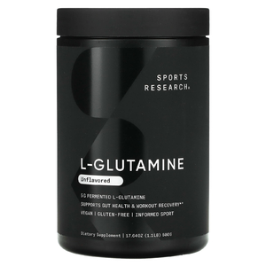 Sports Research, L-глютамин, без вкусовых добавок, 500 г (1,1 фунта)