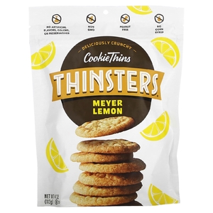 Thinsters, Cookie Thins, печенье, лимон Мейера, 113 г (4 унции) (Товар снят с продажи) 