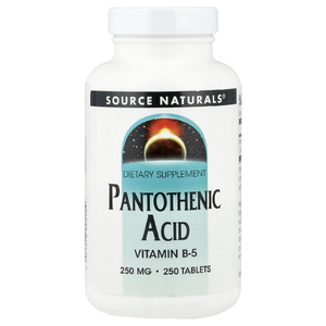 Source Naturals, пантотеновая кислота, 250 мг, 250 таблеток