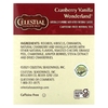 Celestial Seasonings, травяной чай к празднику, клюква и ваниль, без кофеина, 18 чайных пакетиков, 38 г (1,3 унции)