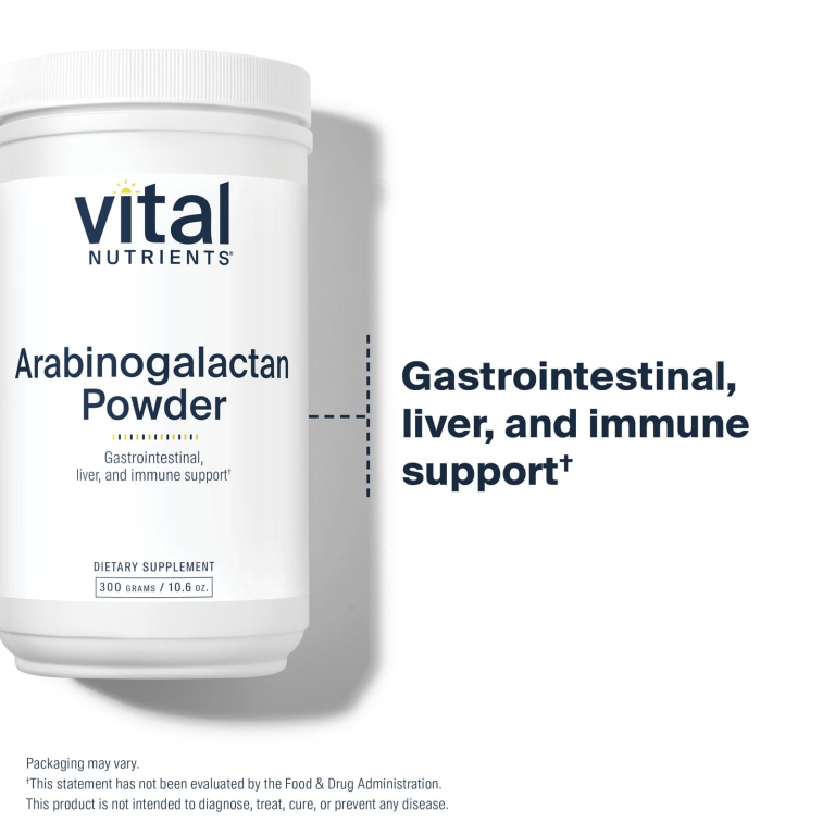 Vital Nutrients, арабиногалактан в порошке, 300 г (10,6 унции)
