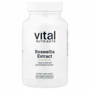 Vital Nutrients, Экстракт босвеллии, 90 веганских капсул (400 мг на капсулу)