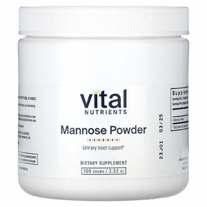 Vital Nutrients, манноза в порошке, 100 г (3,53 унции)