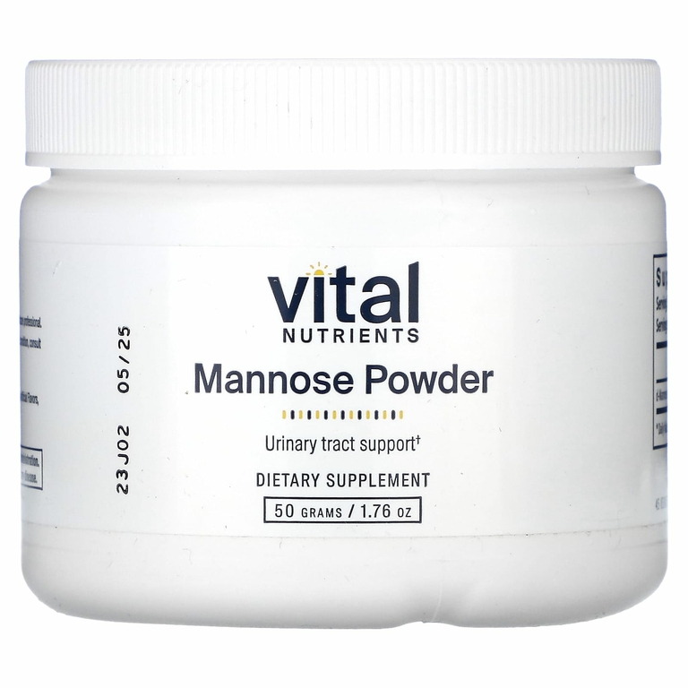 Vital Nutrients, манноза в порошке, 50 г (1,76 унции)