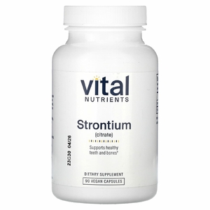 Vital Nutrients, цитрат стронция, 90 растительных капсул
