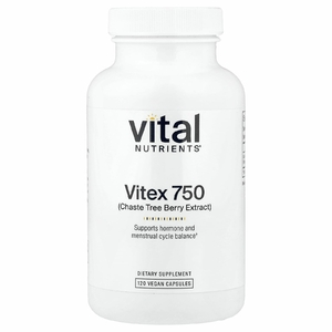 Vital Nutrients, Vitex 750, 750 мг, 120 веганских капсул