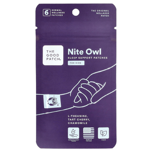 The Good Patch, Nite Owl, для детей, 6 пластырей для хорошего самочувствия