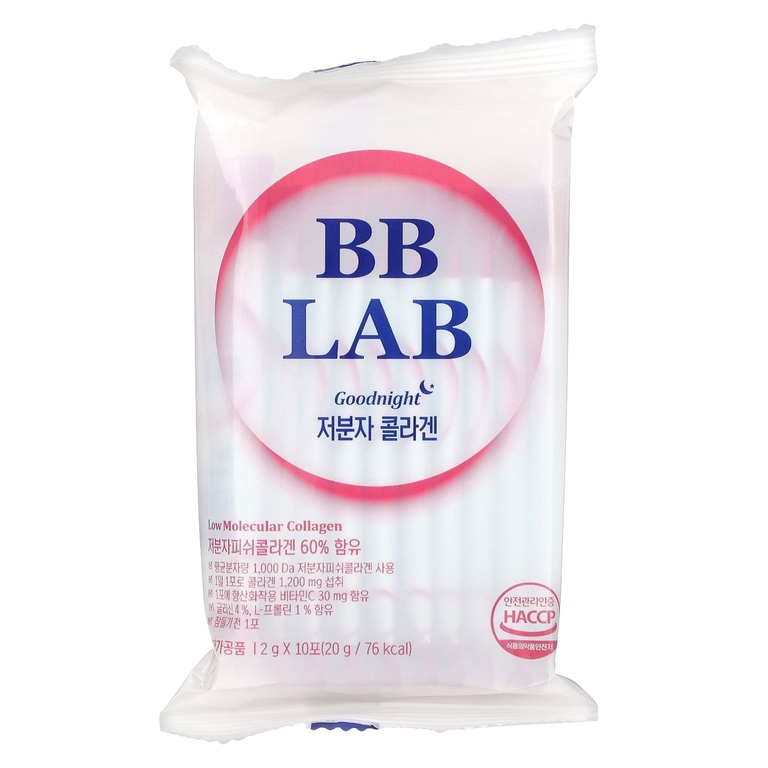 BB Lab, Goodnight, низкомолекулярный коллаген, 30 пакетиков по 2 г (Товар снят с продажи) 