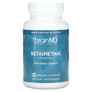 BrainMD, Бетаин TMG, 60 веганских капсул (500 мг в каждой капсуле)