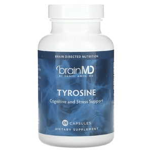 BrainMD, Тирозин, 120 капсул (500 мг в каждой капсуле)