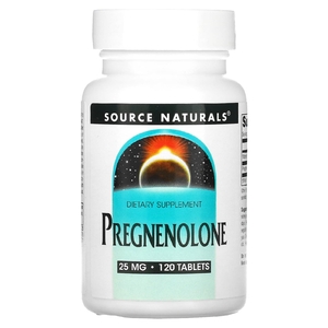 Source Naturals, прегненолон, 25 мг, 120 таблеток