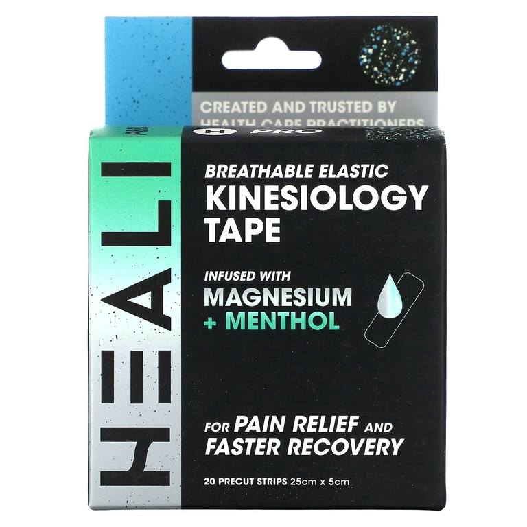 Heali Medical Corp, дышащее эластичное кинезиологическое тейпирование, Splatter, 20 предварительно нарезанных полосок