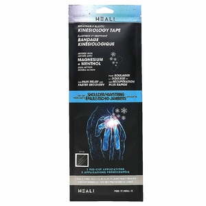 Heali Medical Corp, дышащее эластичное кинезиологическое тейпирование, для плеч и подколенного сухожилия, 3 шт.