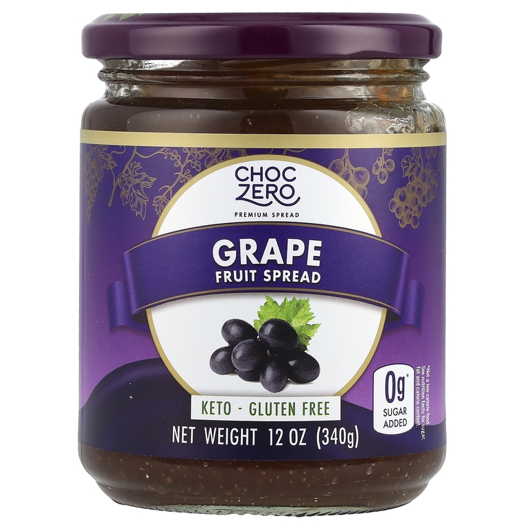 ChocZero, виноградный джем, 340 г (12 унций)