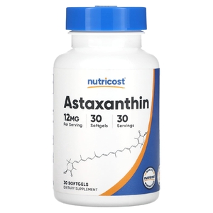 Nutricost, Astaxanthin, 12 mg, 30 Softgels (Товар снят с продажи) 