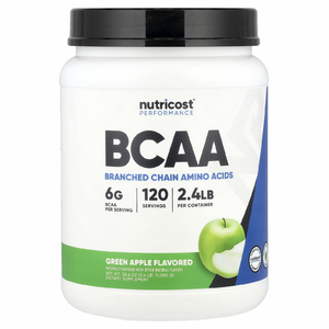 Nutricost, Performance, BCAA, со вкусом зеленого яблока, 1080 г (2,4 фунта)