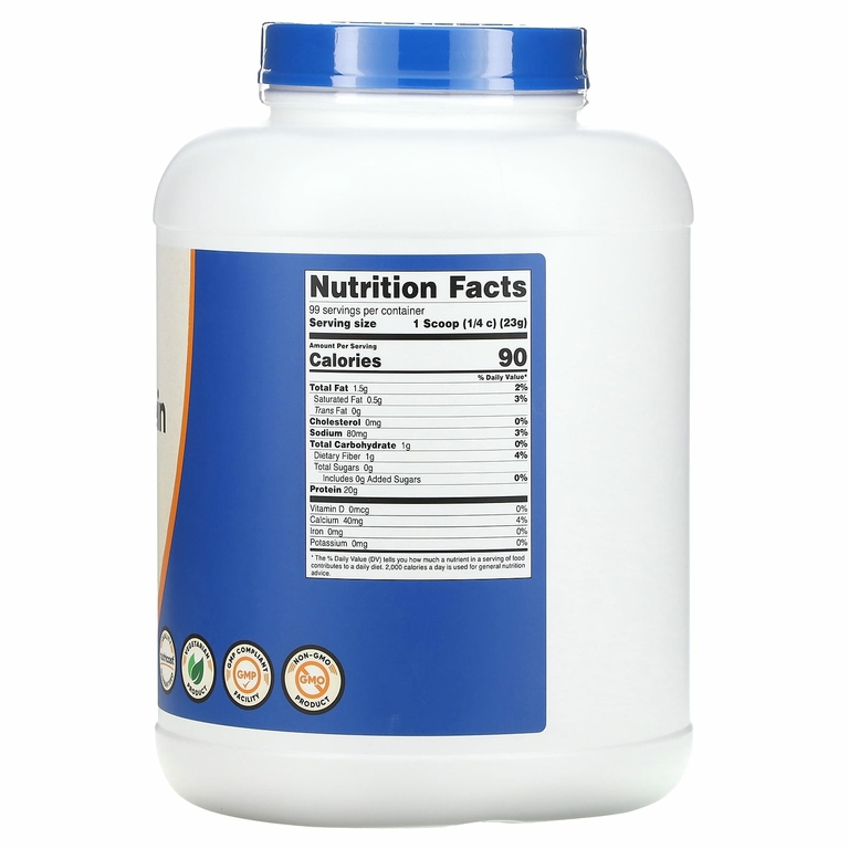 Nutricost, органический рисовый протеин, без добавок, 2268 г (5 фунтов)