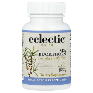 Eclectic Herb, облепиха, способствует здоровью кожи, 90 вегетарианских капсул