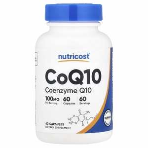 Nutricost, коэнзимQ10, 100 мг, 60 капсул